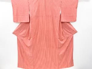 リサイクル　花縞模様小紋着物